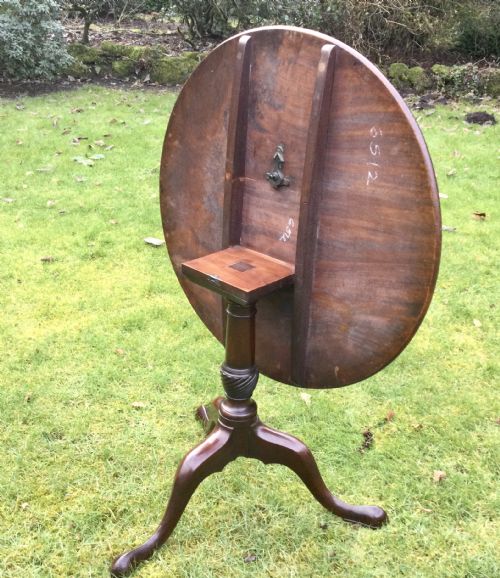 MAHOGANY TRIPOD TABLE - ADDITIONAL PHOTO 5