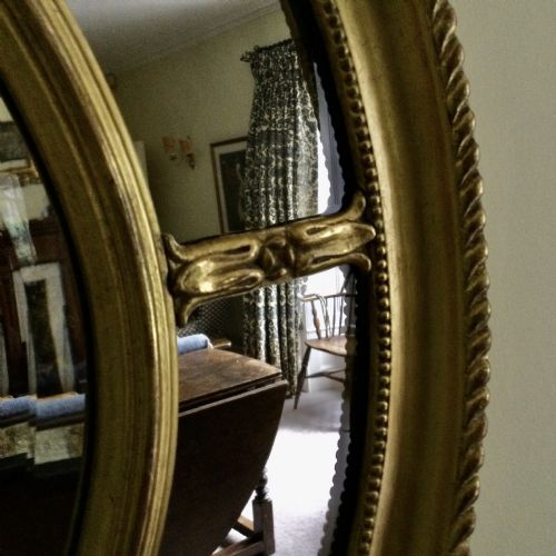 OVAL GILT MIRROR - ADDITIONAL PHOTO 5