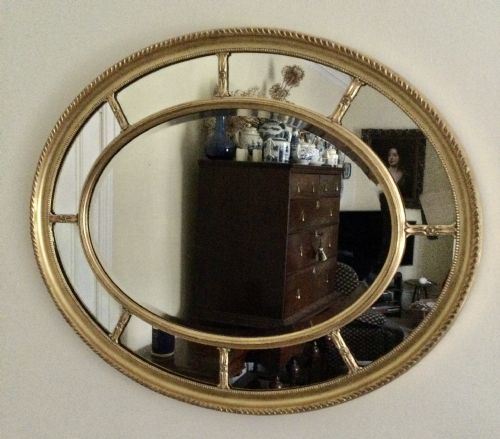 OVAL GILT MIRROR - ADDITIONAL PHOTO 7
