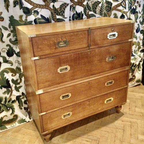 CAMPAIGN MILITARY CHEST OF DRAWERS - ADDITIONAL PHOTO 1