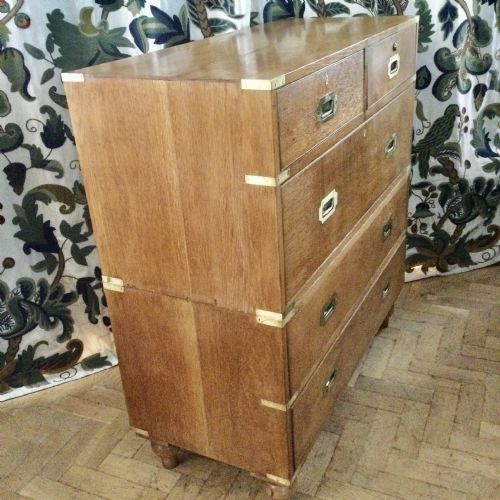 CAMPAIGN MILITARY CHEST OF DRAWERS - ADDITIONAL PHOTO 2
