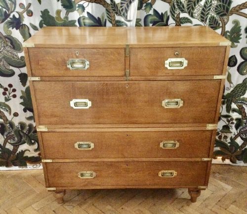 CAMPAIGN MILITARY CHEST OF DRAWERS - ADDITIONAL PHOTO 3