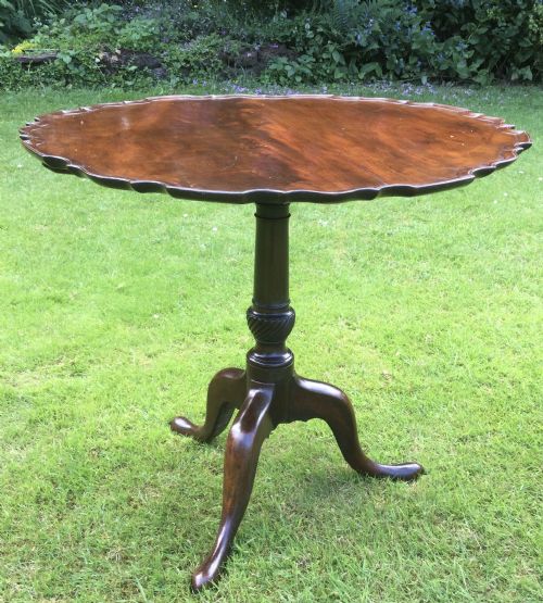 MAHOGANY TRIPOD TABLE - ADDITIONAL PHOTO 1