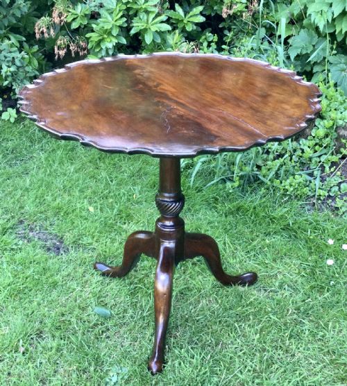 MAHOGANY TRIPOD TABLE - ADDITIONAL PHOTO 3