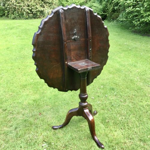 MAHOGANY TRIPOD TABLE - ADDITIONAL PHOTO 4