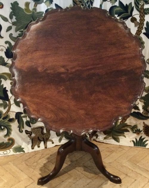 MAHOGANY TRIPOD TABLE - ADDITIONAL PHOTO 7