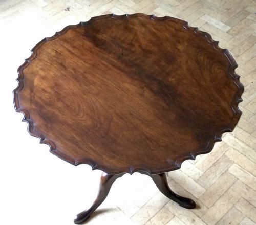 MAHOGANY TRIPOD TABLE - ADDITIONAL PHOTO 8