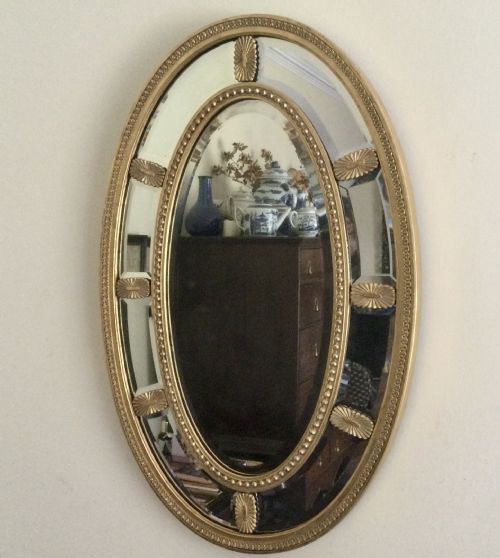 OVAL GILT MIRROR - ADDITIONAL PHOTO 1