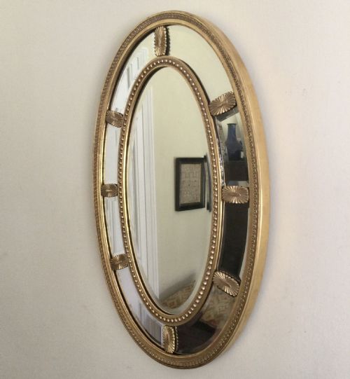 OVAL GILT MIRROR - ADDITIONAL PHOTO 2