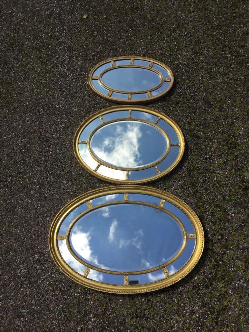 OVAL GILT MIRROR - ADDITIONAL PHOTO 1