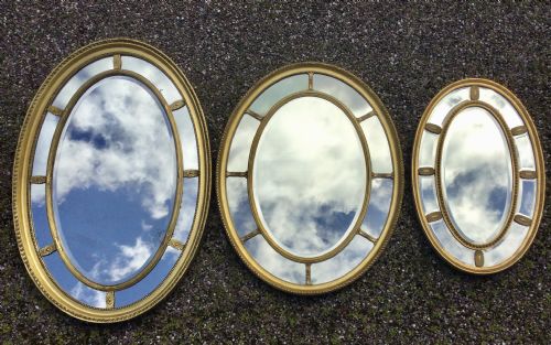 OVAL GILT MIRROR - ADDITIONAL PHOTO 2