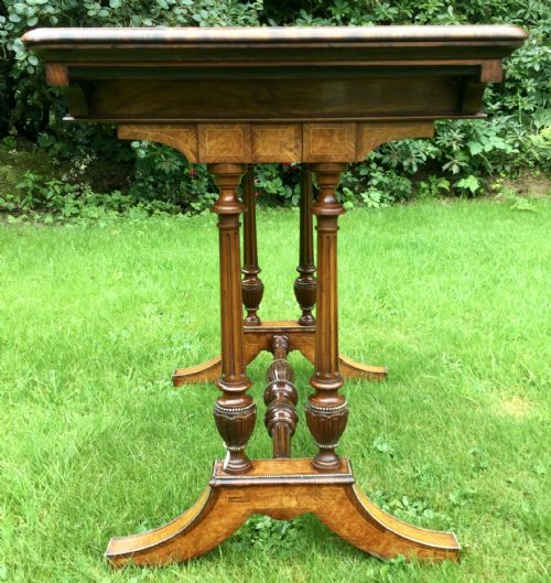 WALNUT CARD TABLE - ADDITIONAL PHOTO 3
