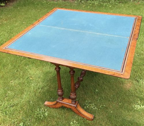 WALNUT CARD TABLE - ADDITIONAL PHOTO 6