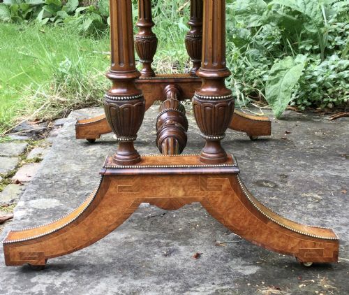 WALNUT CARD TABLE - ADDITIONAL PHOTO 9