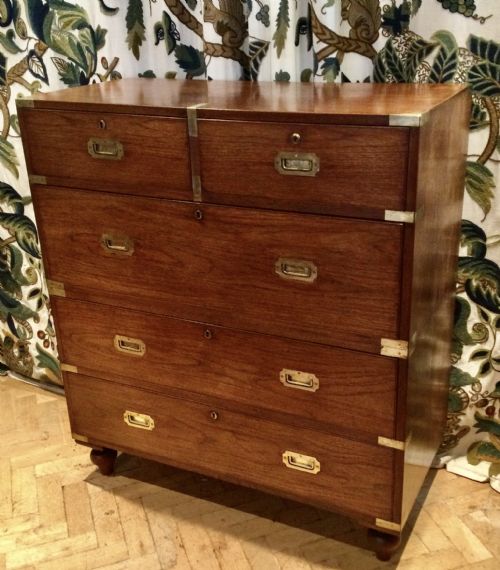 MILITARYCAMPAIGN CHEST OF DRAWERS - ADDITIONAL PHOTO 1