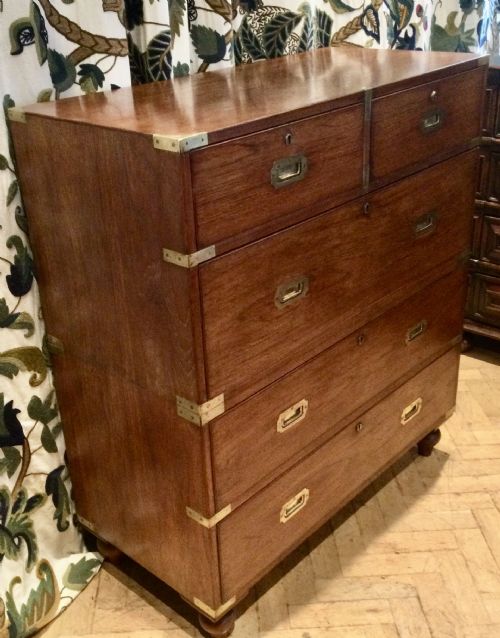 MILITARYCAMPAIGN CHEST OF DRAWERS - ADDITIONAL PHOTO 2