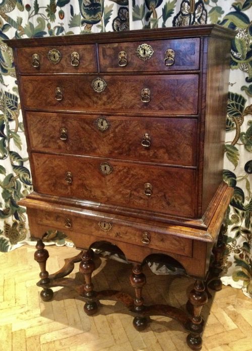 Walnut Chest on Stand