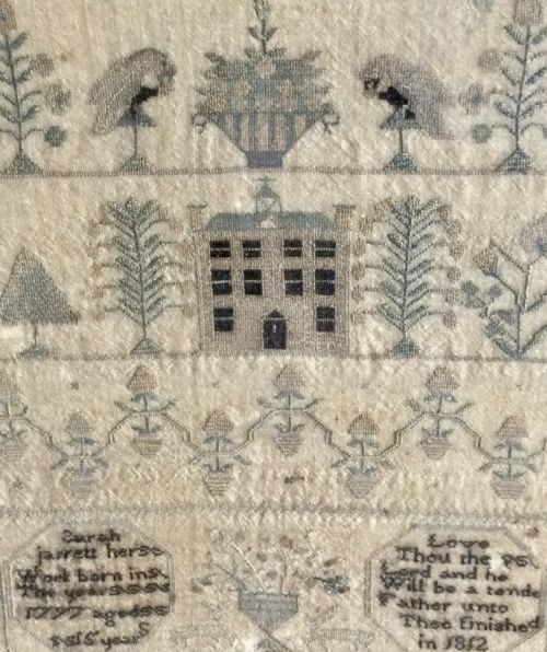 NEEDLEWORK SAMPLER FIRESCREEN - ADDITIONAL PHOTO 2