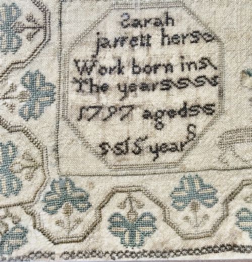 NEEDLEWORK SAMPLER FIRESCREEN - ADDITIONAL PHOTO 3