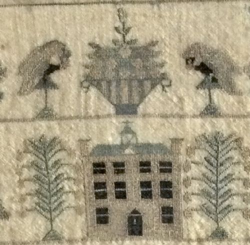 NEEDLEWORK SAMPLER FIRESCREEN - ADDITIONAL PHOTO 4