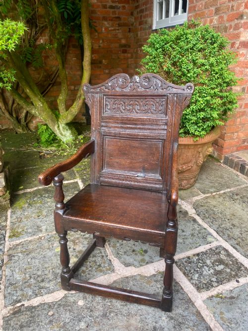 17th Century Oak Wainscot Chair