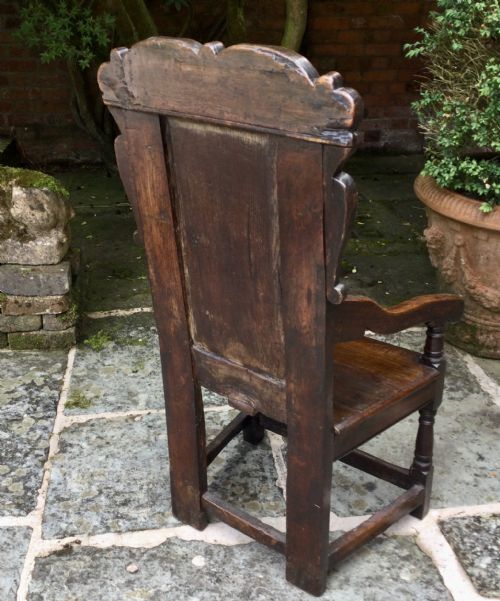 17TH CENTURY OAK WAINSCOT CHAIR - ADDITIONAL PHOTO 2