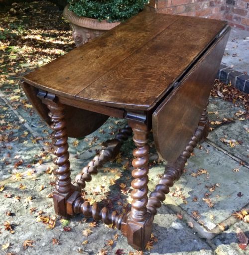 OAK GATE LEG TABLE - ADDITIONAL PHOTO 2