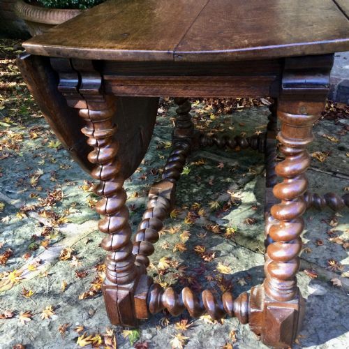 OAK GATE LEG TABLE - ADDITIONAL PHOTO 5