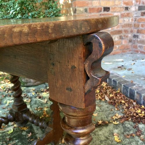 OAK GATE LEG TABLE - ADDITIONAL PHOTO 6