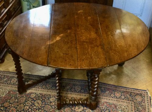OAK GATE LEG TABLE - ADDITIONAL PHOTO 7