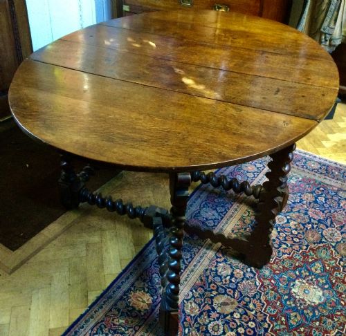 OAK GATE LEG TABLE - ADDITIONAL PHOTO 8