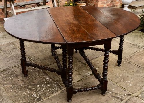 OAK GATELEG TABLE - ADDITIONAL PHOTO 2
