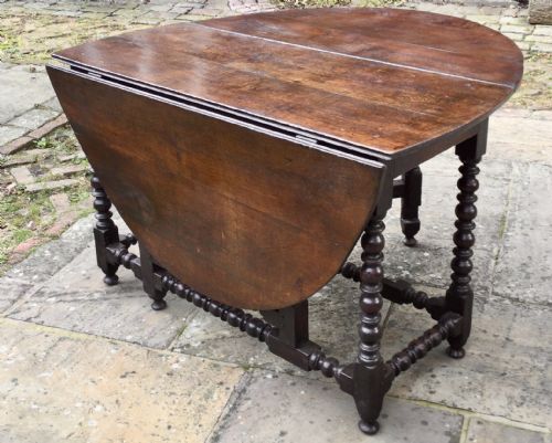 OAK GATELEG TABLE - ADDITIONAL PHOTO 3