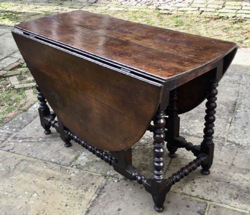 OAK GATELEG TABLE - ADDITIONAL PHOTO 5