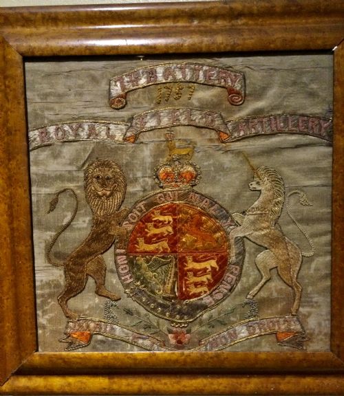 NEEDLEWORK COMMEMORATIVE ROYAL ARTILLERY SILK WORK - ADDITIONAL PHOTO 1