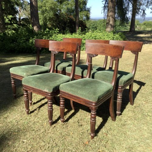A SET OF 6 MAHOGANY DINING CHAIRS - ADDITIONAL PHOTO 1