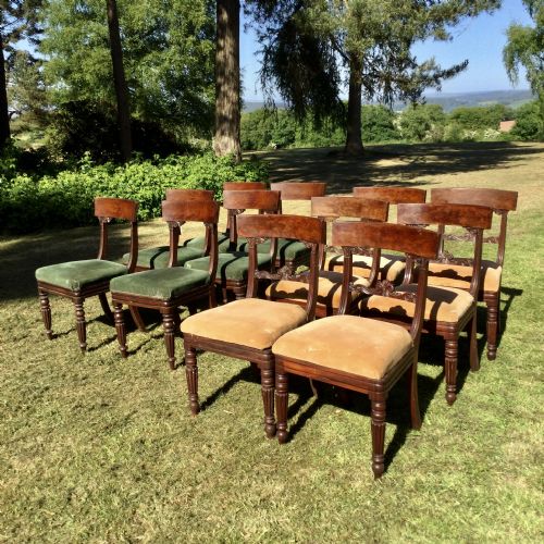 A SET OF 6 MAHOGANY DINING CHAIRS - ADDITIONAL PHOTO 8