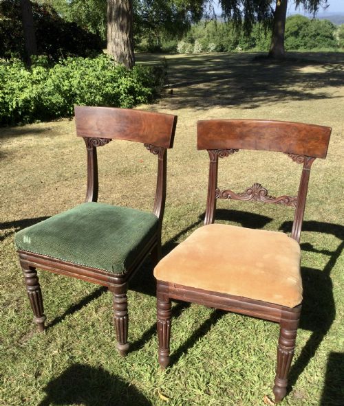 A SET OF 6 MAHOGANY DINING CHAIRS - ADDITIONAL PHOTO 9