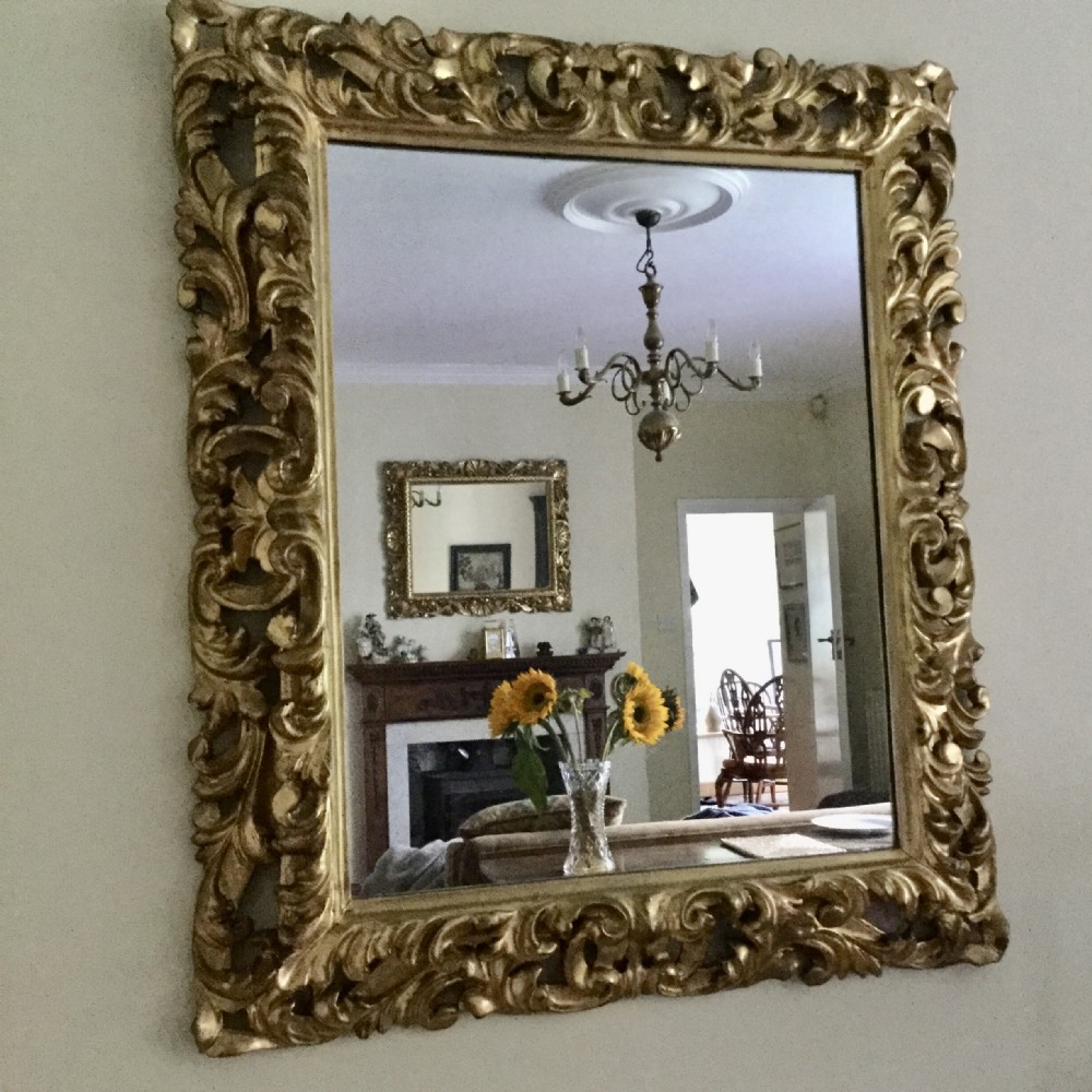 Gilt wall mirror
