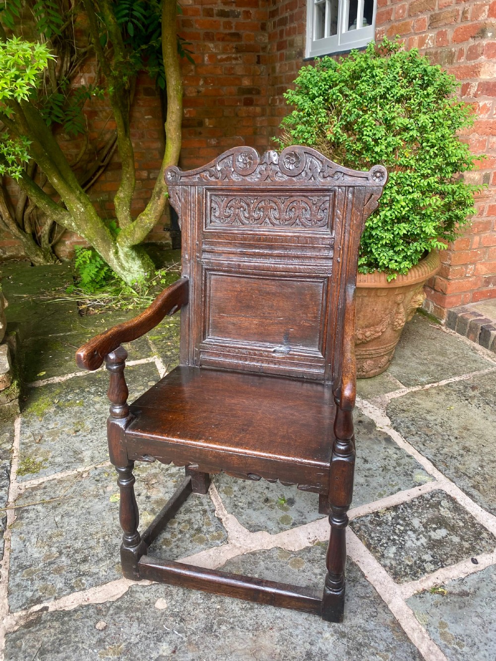 17th century oak wainscot chair