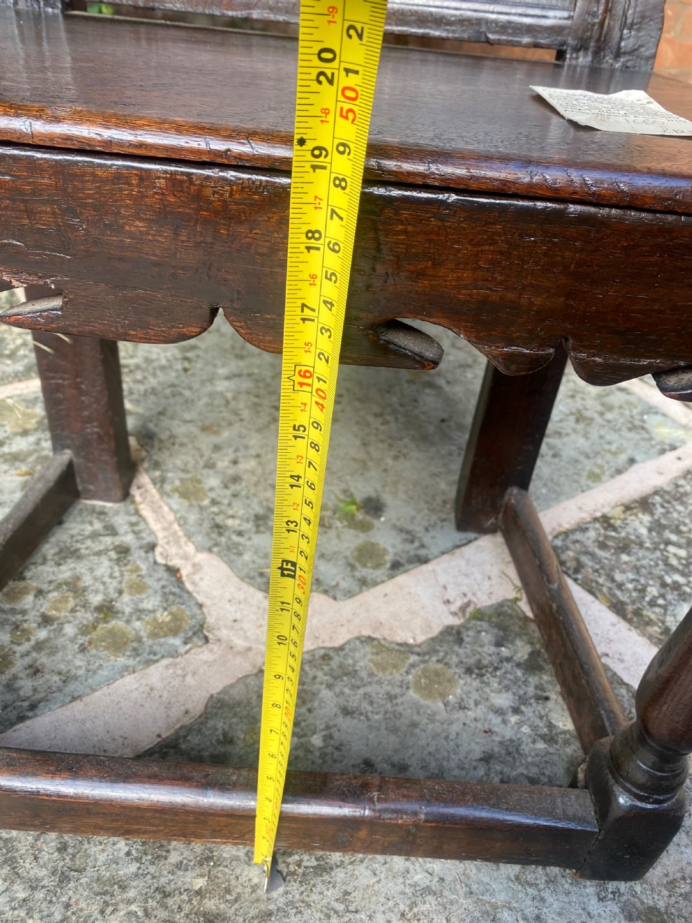 17th century oak wainscot chair View II