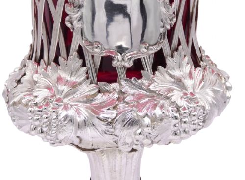 SOLID SILVER VICTORIAN WINE COOLER 1839 - ADDITIONAL PHOTO 3