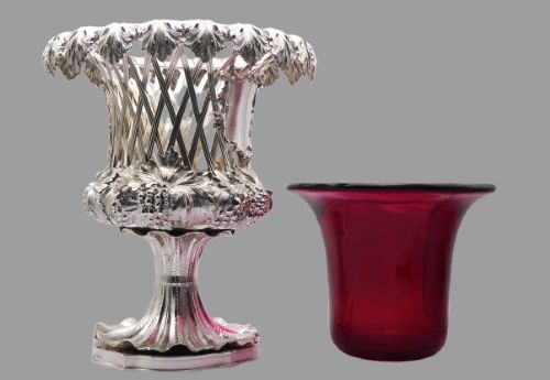 SOLID SILVER VICTORIAN WINE COOLER 1839 - ADDITIONAL PHOTO 6