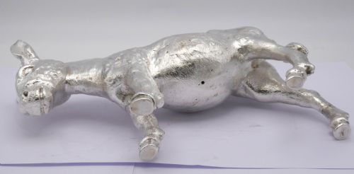 RARE SOLID CAST SILVER UNIQUE DONKEY - ADDITIONAL PHOTO 4