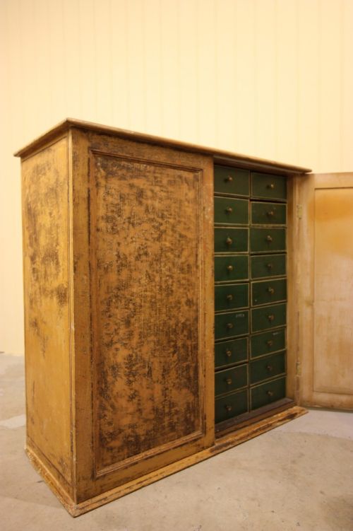English Regency Antique Apothecary Chest Cupboard
