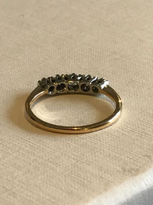 OLD CUT DIAMOND 04CT 18K AND PLATINUM RING - ADDITIONAL PHOTO 3