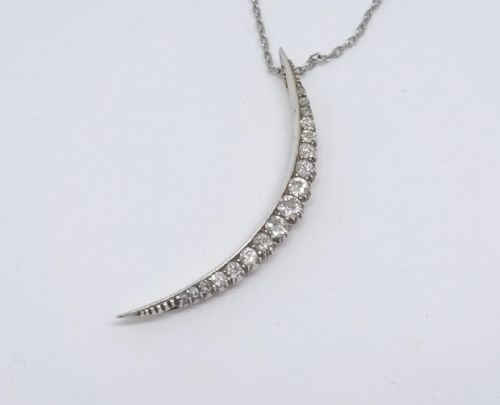 an edwardian diamond brooch conversion 18ct - CATEGORY: ANTIQUE JEWELLERY - DATED EDWARDIAN