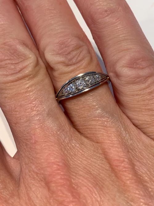 EDWARDIAN OLD CUT DIAMOND ENGAGEMENT RING - ADDITIONAL PHOTO 1