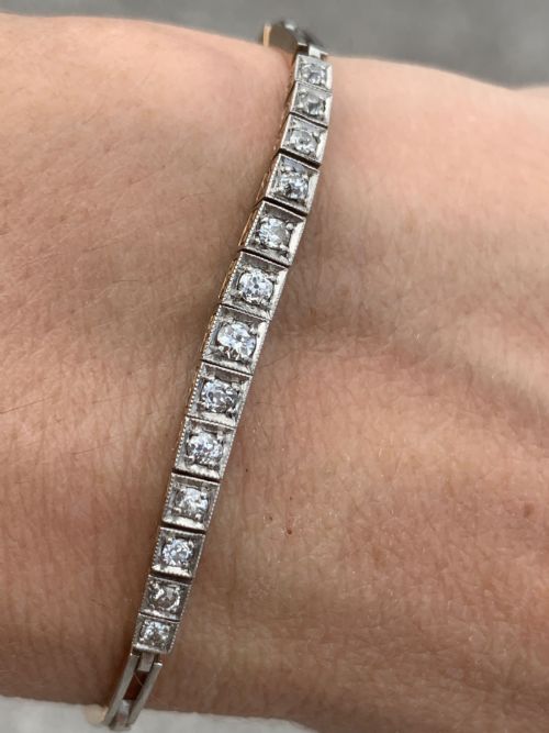 ART DECO DIAMOND BRACELET - ADDITIONAL PHOTO 1