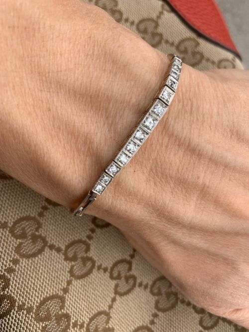 ART DECO DIAMOND BRACELET - ADDITIONAL PHOTO 3